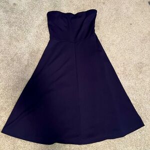 Navy Blue Strapless dress size Small